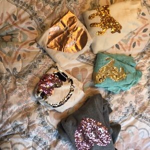 bundle of 5 shirts hardly worn and cute!